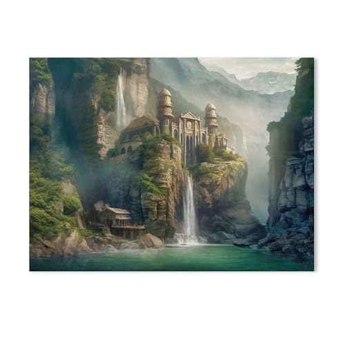 Puzzle 1000 Teile Papier，Im Reich der Elben，Dekompression Der Erwachsenen，Kinderpuzzle Spiele Ab 8 Jahren, Spielzeug Für Mädchen Jungen Teenager（38x26cm）-AA84 von GSBRSNTS