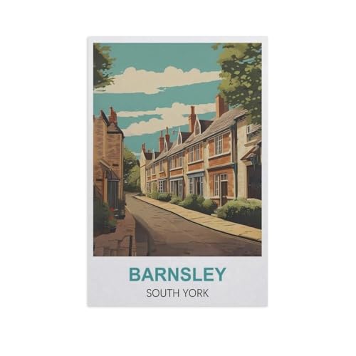 Puzzle 1000 Teile für Erwachsene，Barnsley, South York，Klassische Puzzle Teenager Jungen Mädchen Puzzle DIY Moderne Wohnkultur Einzigartiges Geschenk Intellektuelles Spiel（38x26cm）-AN36 von GSBRSNTS