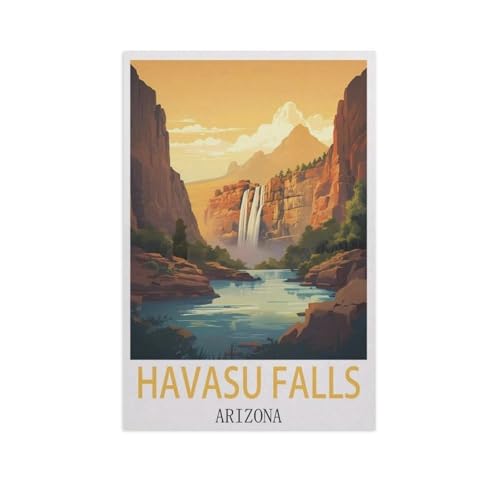 Puzzle 1000 Teile für Erwachsene，Havasu Falls, Arizona，Klassische Puzzle Teenager Jungen Mädchen Puzzle DIY Moderne Wohnkultur Einzigartiges Geschenk Intellektuelles Spiel（38x26cm）-AK44 von GSBRSNTS