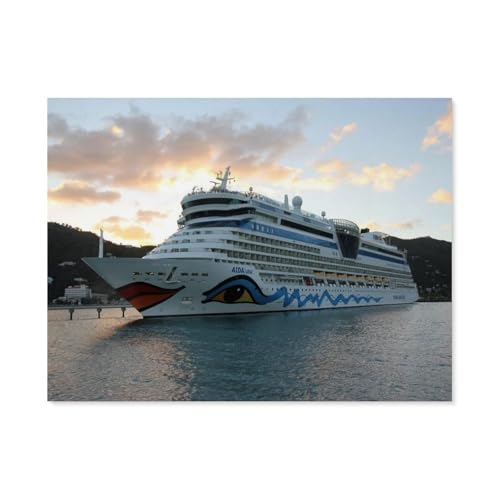 Puzzle 1000 Teile für Erwachsene，Kreuzfahrtschiff，Klassische Puzzle Teenager Jungen Mädchen Puzzle DIY Moderne Wohnkultur Einzigartiges Geschenk Intellektuelles Spiel（75x50cm）-F63 von GSBRSNTS