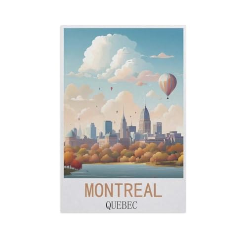 Puzzle 1000 Teile für Erwachsene，Montreal, Québec，Klassische Puzzle Teenager Jungen Mädchen Puzzle DIY Moderne Wohnkultur Einzigartiges Geschenk Intellektuelles Spiel（38x26cm）-AM60 von GSBRSNTS