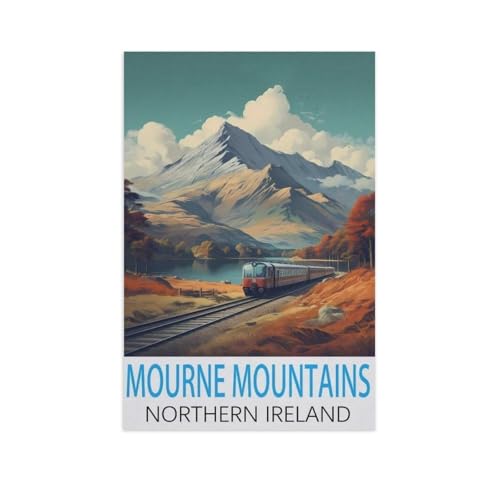 Puzzle 1000 Teile für Erwachsene，Mourne Mountains, Nordirland，Klassische Puzzle Teenager Jungen Mädchen Puzzle DIY Moderne Wohnkultur Einzigartiges Geschenk Intellektuelles Spiel（38x26cm）-AK41 von GSBRSNTS