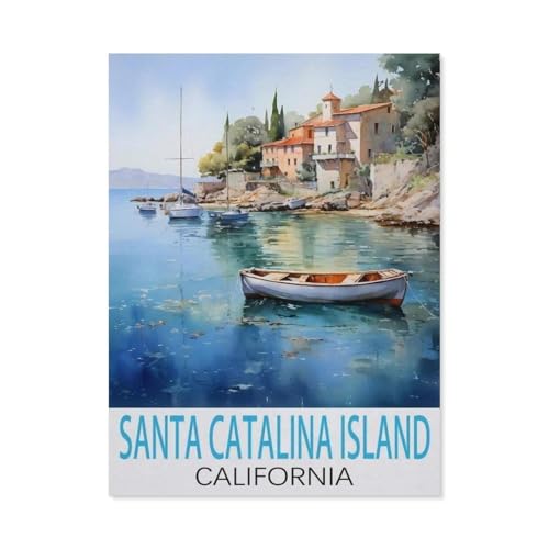 Puzzle 1000 Teile für Erwachsene，Santa Catalina Island, Kalifornien, Teenager Jungen Mädchen Puzzle DIY Moderne Wohnkultur Einzigartiges Geschenk Intellektuelles Spiel（38x26cm）-J31 von GSBRSNTS