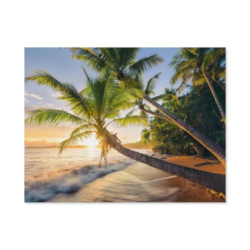 Puzzle 1000 Teile für Erwachsene，Strandgeheimnis，Klassische Puzzle Teenager Jungen Mädchen Puzzle DIY Moderne Wohnkultur Einzigartiges Geschenk Intellektuelles Spiel（38x26cm）-B25 von GSBRSNTS
