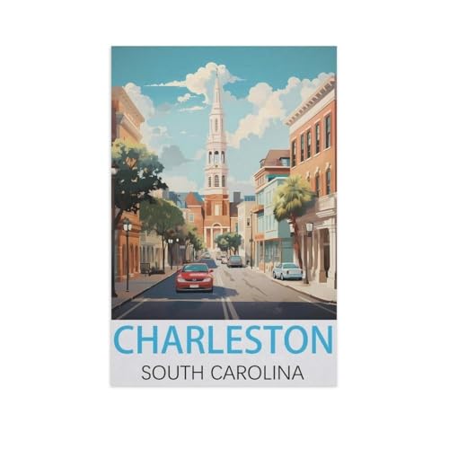 Puzzle Für Erwachsene 1000 Teile DIY Holz Puzzles Erwachsene Kinder Puzzle Klassisches Puzzle，Charleston, South Carolina，1000 Teile Puzzle Geschenke Für Liebhaber Oder Freunde（75x50cm）-AK98 von GSBRSNTS
