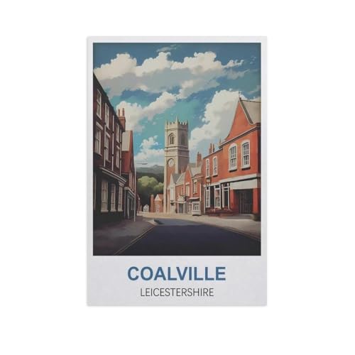 Puzzle Für Erwachsene 1000 Teile DIY Papier Puzzles Erwachsene Kinder Puzzle Klassisches Puzzle，Coalville, Leicestershire，1000 Teile Puzzle Geschenke Für Liebhaber Oder Freunde（38x26cm）-AN17 von GSBRSNTS
