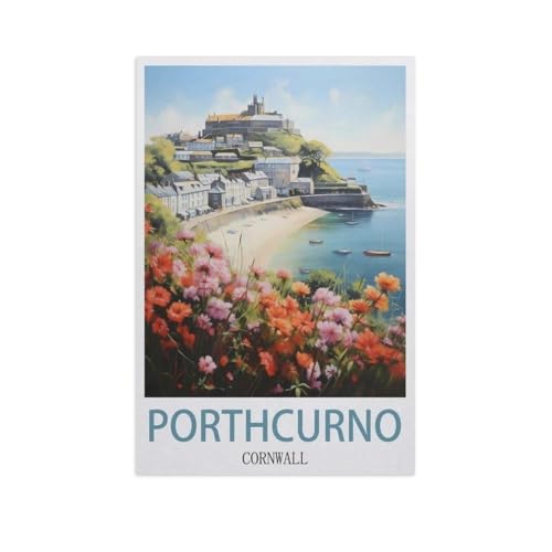 Puzzle Für Erwachsene 1000 Teile DIY Papier Puzzles Erwachsene Kinder Puzzle Klassisches Puzzle，Porthcurno, Cornwall，1000 Teile Puzzle Geschenke Für Liebhaber Oder Freunde（50x70cm）-AI79 von GSBRSNTS