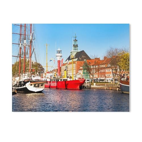 Puzzle für Erwachsene, 1000 Teile, Emden at Ratsdelft, Lernspiele, Gehirn-Herausforderung, Puzzle für Erwachsene und Kinder (38 x 26 cm), AE31 von GSBRSNTS