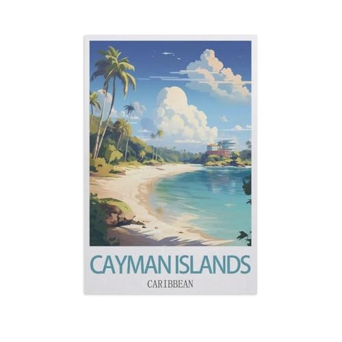 Puzzles 1000 Stück Holz Montage Bild，Cayman Islands, Karibik，Erwachsene Spiele Lernspielzeug（75x50cm）-AI53 von GSBRSNTS
