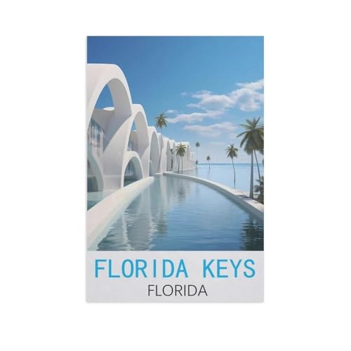 Puzzles 1000 Stück Holz Montage Bild，Florida Keys, Florida，Erwachsene Spiele Lernspielzeug（75x50cm）-AM91 von GSBRSNTS