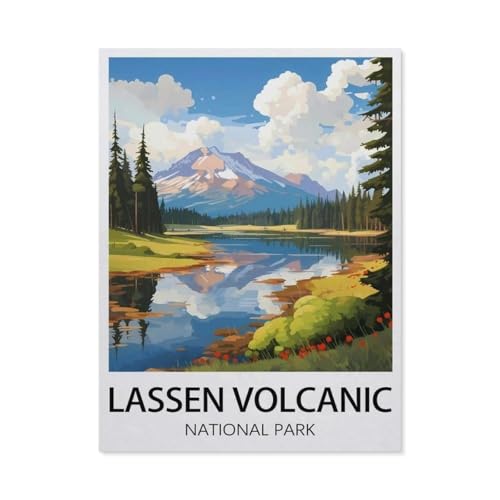 Puzzles 1000 Stück Holz Montage Bild，Lassen Volcanic Nationalpark，Filmplakat Für Erwachsene Spiele Lernspielzeug（75x50cm）-W8 von GSBRSNTS