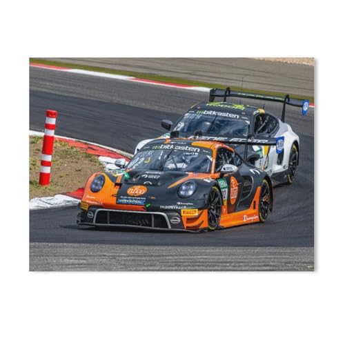 Puzzles 1000 Stück Holz Montage Bild，Rennwagen auf der Strecke，Filmplakat Für Erwachsene Spiele Lernspielzeug（75x50cm）-AC68 von GSBRSNTS