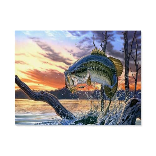 Puzzles 1000 Stück Papier Montage Bild，Barsch，Erwachsene Spiele Lernspielzeug（38x26cm）-F18 von GSBRSNTS