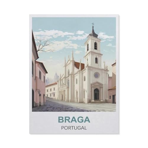 Puzzles 1000 Stück Papier Montage Bild，Braga, Portugal，Erwachsene Spiele Lernspielzeug（38x26cm）-S38 von GSBRSNTS