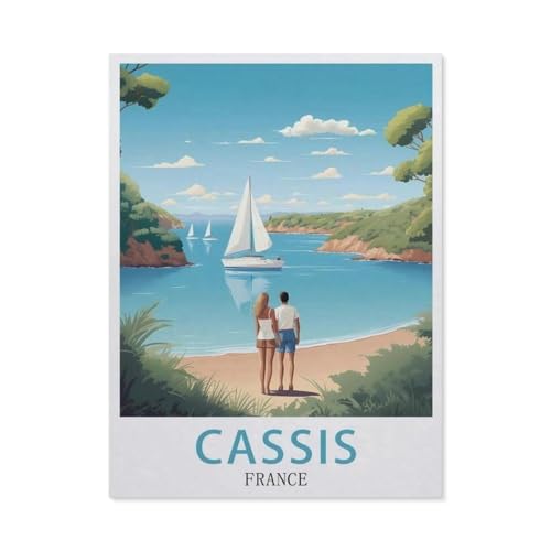 Puzzles 1000 Stück Papier Montage Bild，Cassis, Frankreich，Erwachsene Spiele Lernspielzeug（38x26cm）-R65 von GSBRSNTS