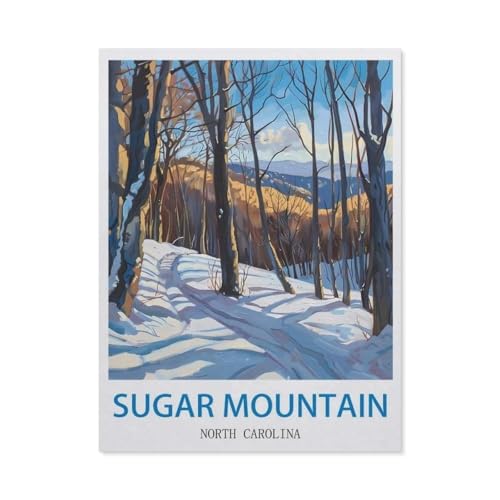 Puzzles 1000 Stück Papier Montage Bild，Sugar Mountain, North Carolina，Erwachsene Spiele Lernspielzeug（38x26cm）-O73 von GSBRSNTS