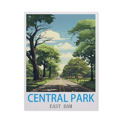 Puzzles 1000 Teile für Erwachsene，Central Park, East Ham, England，Klassische Puzzle Teenager Jungen Mädchen Puzzle Lustige Familienpuzzles In Premium-Qualität Zum Geburtstag（75x50cm）-S6 von GSBRSNTS