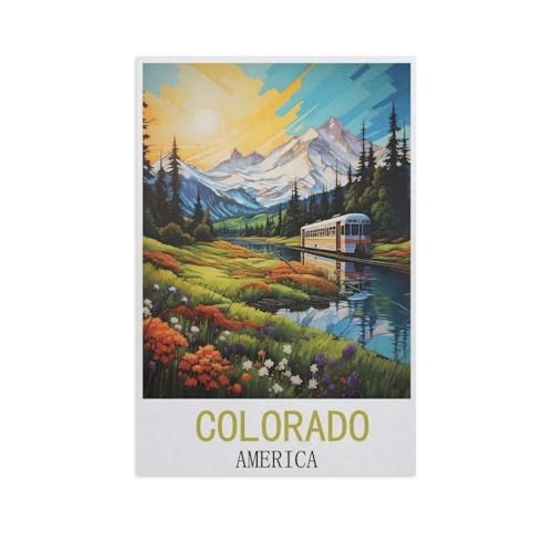 Puzzles 1000 Teile für Erwachsene，Colorado, Amerika，Klassische Puzzle Teenager Jungen Mädchen Puzzle Lustige Familienpuzzles In Premium-Qualität Zum Geburtstag（75x50cm）-AM59 von GSBRSNTS