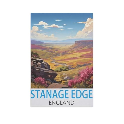 Puzzles 1000 Teile für Erwachsene，Stanage Edge, England，Klassische Puzzle Teenager Jungen Mädchen Puzzle Lustige Familienpuzzles In Premium-Qualität Zum Geburtstag（38x26cm）-AK40 von GSBRSNTS