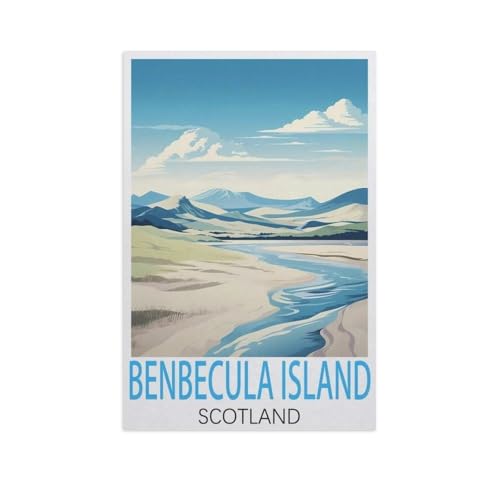 Puzzles Mit 1000 Teilen Puzzles Aus Papier，Benbecula Island, Schottland，Puzzle 1000 Teile Für Erwachsene Lustige Kreative DIY-Spielzeuggeschenke Für Mädchen Und Jungen（38x26cm）-AL18 von GSBRSNTS