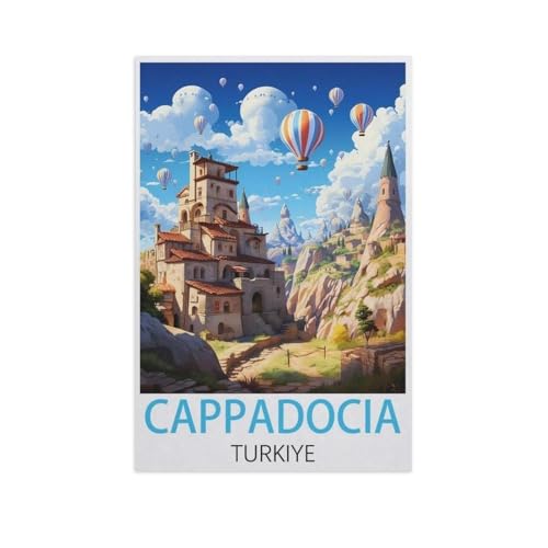 Puzzles Mit 1000 Teilen Puzzles Aus Papier，Kapadokien, Türkei，Puzzle 1000 Teile Für Erwachsene Lustige Kreative DIY-Spielzeuggeschenke Für Mädchen Und Jungen（38x26cm）-AK45 von GSBRSNTS