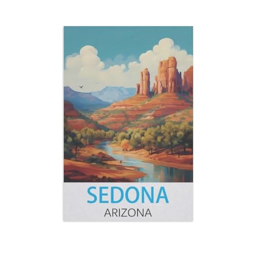 Puzzles Mit 1000 Teilen Puzzles Aus Papier，Sedona, Arizona，Puzzle 1000 Teile Für Erwachsene Lustige Kreative DIY-Spielzeuggeschenke Für Mädchen Und Jungen（38x26cm）-AL91 von GSBRSNTS