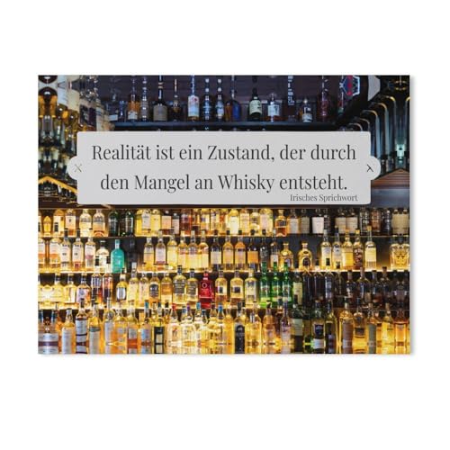 Realität ist EIN Zustand, der durch den Mangel an Whisky entsteht，Puzzles 1000 Teile für Erwachsene, Teenager Puzzle Perfektes Pädagogisches Geschenk für Jungen Und Mädchen（38x26cm）-AC47 von GSBRSNTS