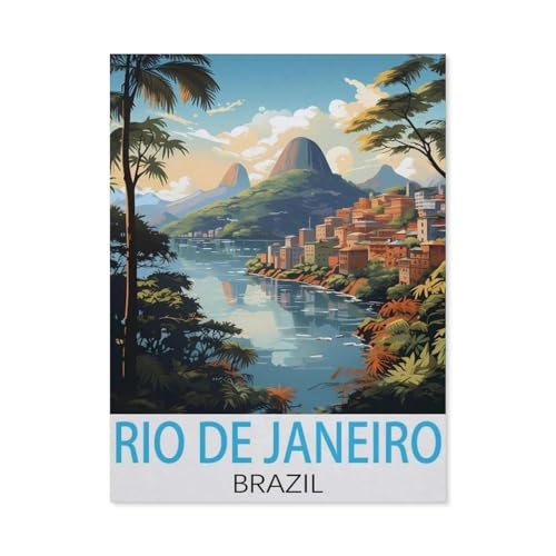 Rio de Janeiro Brasilien ，Puzzle 1000 Teile,Intellektuelle Entwicklung Pädagogisches Nach Hause Interessante Dekompression Brain Challenge Puzzle Für Jugendliche Kinder（38x26cm）-N89 von GSBRSNTS