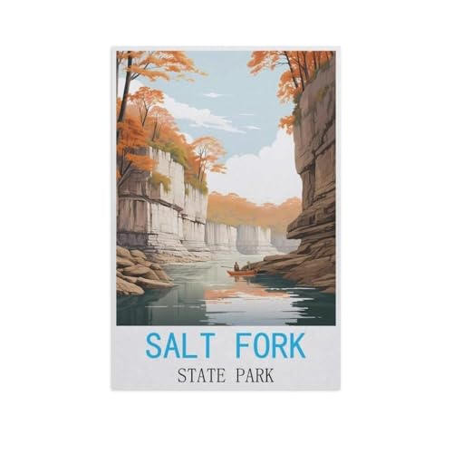 Salt Fork State Park，Puzzles, 1000-teiliges Puzzle Für Erwachsene Und Kinder Ab 10 Jahren（50x70cm）-AL97 von GSBRSNTS