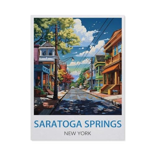 Saratoga Springs, New York，Puzzle 1000 Teile,Intellektuelle Entwicklung Pädagogisches Nach Hause Interessante Dekompression Brain Challenge Puzzle Für Jugendliche Kinder（38x26cm）-V22 von GSBRSNTS