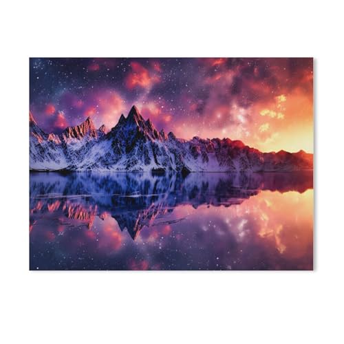 Spiegelbild der Natur，Puzzles 1000 Teile für Erwachsene, Klassische Puzzle Jungen Mädchen Puzzle für Kinder Teenager Lernspiel Spielzeug（75x50cm）-Y76 von GSBRSNTS