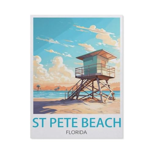 St. Pete Beach, Florida，Puzzles, 1000-teiliges Puzzle Für Erwachsene Und Kinder Ab 10 Jahren（38x26cm）-V12 von GSBRSNTS