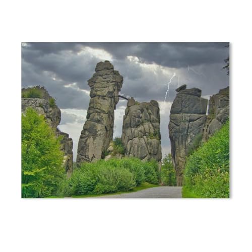 Streifzug durch Ostwestfalen，Puzzle 1000 Teile,Intellektuelle Entwicklung Pädagogisches Nach Hause Interessante Dekompression Brain Challenge Puzzle Für Jugendliche Kinder（75x50cm）-Z60 von GSBRSNTS
