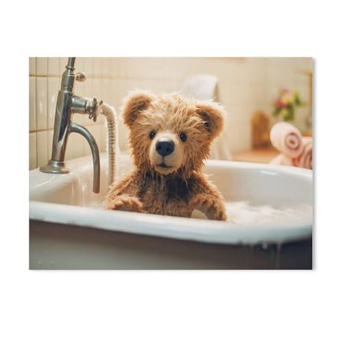 Teddybär und Seine Abenteuer，Puzzles für Erwachsene 1000 Teile, Klassische Puzzle Puzzle Schwierig für Erwachsene Teenager Freizeit Spaß Spiel Spielzeug （38x26cm）-AC43 von GSBRSNTS