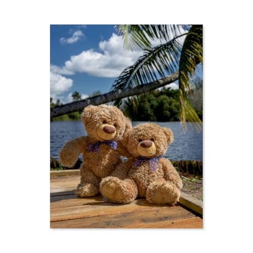 Teddybärpuppe，Puzzles 1000 Teile für Erwachsene, Klassische Puzzle Jungen Mädchen Puzzle für Kinder Teenager Lernspiel Spielzeug（75x50cm）-AC44 von GSBRSNTS