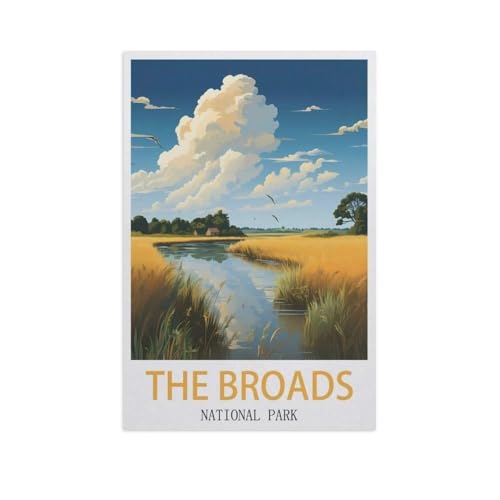 The Broads Nationalpark，1000 Piece Puzzles Für Kid Adult Toy Geschenk DIY Game（75x50cm）-AI46 von GSBRSNTS