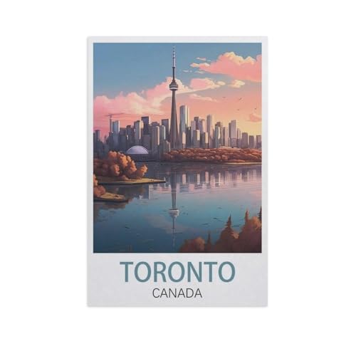 Toronto, Kanada，Puzzles für Erwachsene 1000 Teile, Klassische Puzzle Puzzle Schwierig für Erwachsene Teenager Freizeit Spaß Spiel Spielzeug （75x50cm）-AN41 von GSBRSNTS