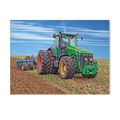 Traktoren - Giganten in der Landwirtschaft，Puzzles 1000 Teile für Erwachsene, Klassische Puzzle Jungen Mädchen Puzzle für Kinder Teenager Lernspiel Spielzeug（75x50cm）-AE63 von GSBRSNTS