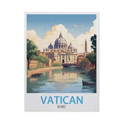 Vatikan, Rom, Italien，Puzzles, 1000-teiliges Puzzle Für Erwachsene Und Kinder Ab 10 Jahren（38x26cm）-S17 von GSBRSNTS
