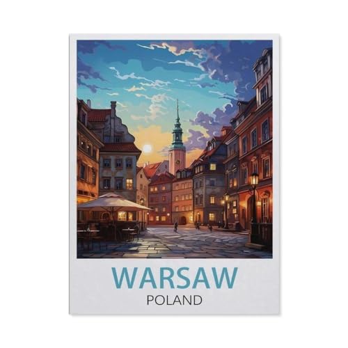 Warschau, Polen，Puzzle 1000 Teile Erwachsene Kinde Spaß Lernspielzeug Geschenke（50x70cm）-U52 von GSBRSNTS