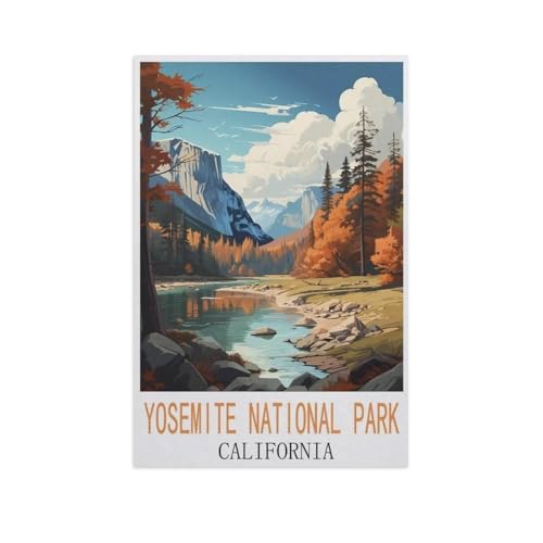 Yosemite Nationalpark, Kalifornien，Puzzle 1000 Teile Erwachsene Kinde Spaß Lernspielzeug Geschenke（75x50cm）-AM10 von GSBRSNTS