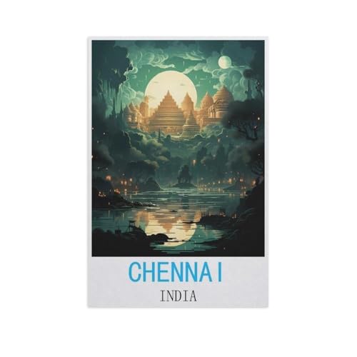 klassisches Puzzle 1000 Stück，Chennai, Indien，Einzigartige Heimdekorationen Und Geschenke（50x70cm）-AL61 von GSBRSNTS