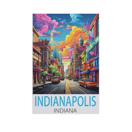 klassisches Puzzle 1000 Stück，Indianapolis, Indiana，Einzigartige Heimdekorationen Und Geschenke（38x26cm）-AK15 von GSBRSNTS