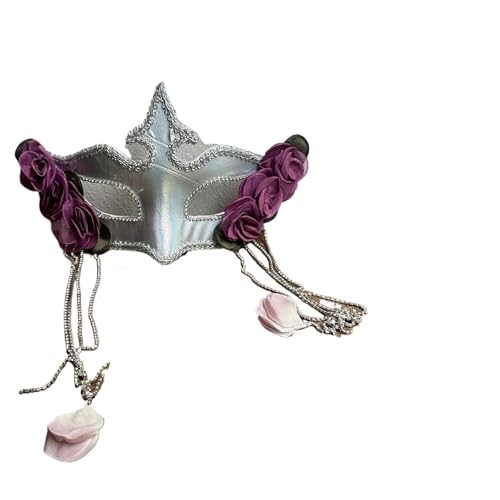 GSCLZ Dreidimensionale Feder Schmetterling Metall Galvanik Textur Schleier Maske Leistung Zubehör(Style 2) von GSCLZ