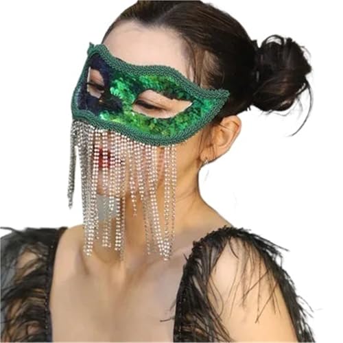 GSCLZ Feder Blume Spitze Maske Maskerade Halloween Ball Party Maske Kostüme(Color1) von GSCLZ