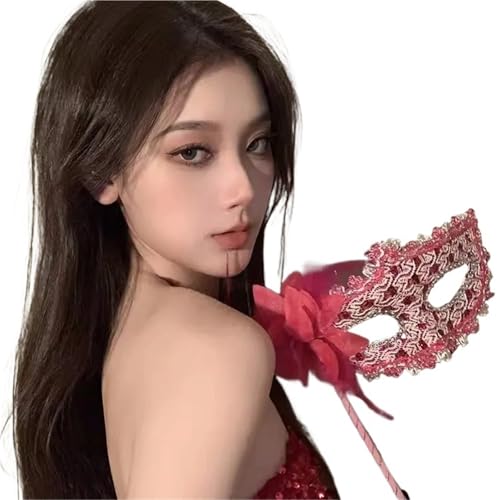 GSCLZ Maskerade Gesichtsmaske Prinzessin schwarze Feder Prom Party Requisiten Mädchen Party Kostüm Maskerade(Color-20) von GSCLZ