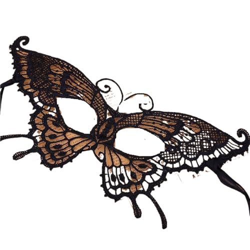 Maskerade Party Halbes Gesicht Zubehör Feder Schmetterling Maske Party Jährliche Mystery Augenmaske(Style 4) von GSCLZ