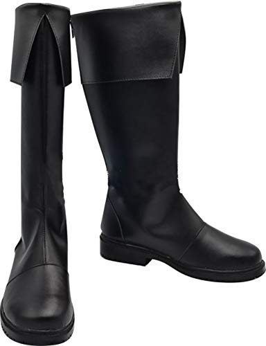 GSFDHDJS Cosplay Stiefel Schuhe for Seraph of The end Crowley Eusford von GSFDHDJS