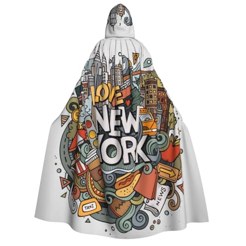 GSGCSBYMLG Cartoon Cute New York American Theme Art Printed Adult Hooded Cloak Unisex Adult Long Cape Robe GSGCSBYMLG Cartoon Cute New York American Theme Art Printed Adult Hooded Cloak Unisex Adult Long Cape Robe von GSGCSBYMLG