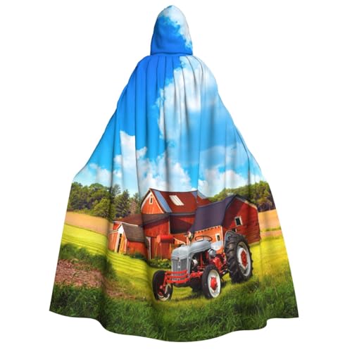GSGCSBYMLG Company Kapuzenumhang für Erwachsene, Motiv: Traktor, bedruckt, Unisex, für Erwachsene, langer Umhang von GSGCSBYMLG